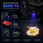 Projecteur LED sans fil pour voiture, système « sans fil » et fixation adhésive