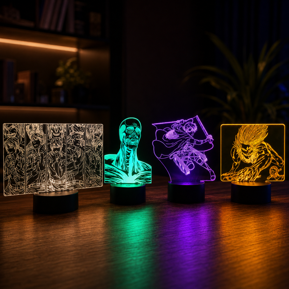 Lampe LED 3D – Le Poids de l'Héritage (SNK Multi-Panneaux)