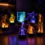Lampe LED 3D Augmentée – Le Rêve de la Liberté (Édition L'Attaque des Titans)