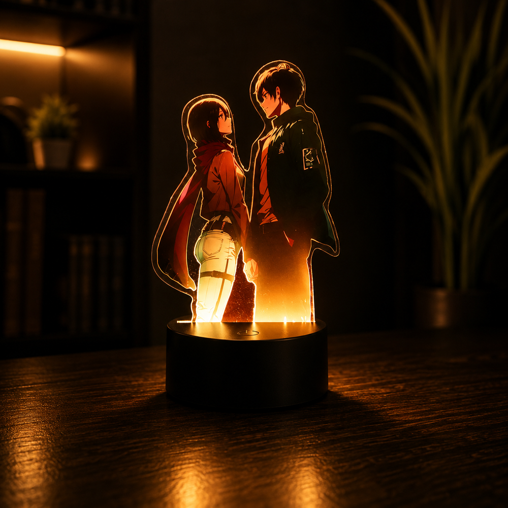 Lampe LED 3D Augmentée – Le Rêve de la Liberté (Édition L'Attaque des Titans)