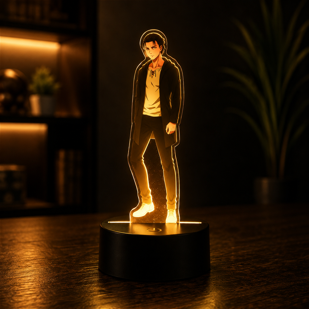 Lampe LED 3D Augmentée – Le Rêve de la Liberté (Édition L'Attaque des Titans)