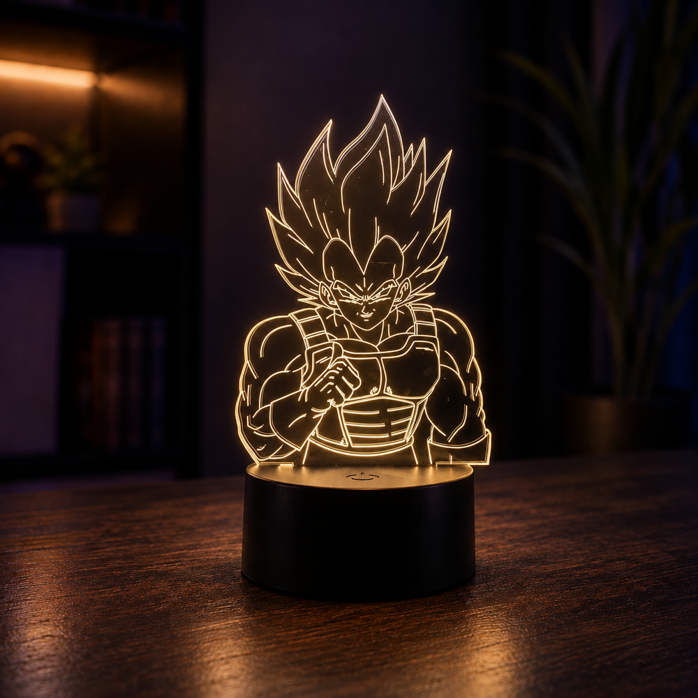 Lampe LED 3D Dragon Ball Z — Édition Panthéon Z