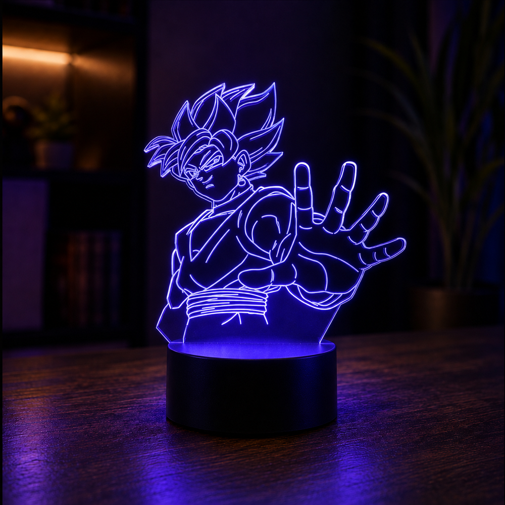 Lampe LED 3D Dragon Ball Z — Édition Panthéon Z