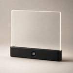 Lampe de lecture LED plate Luciole noire, panneau lumineux rectangulaire et affichage 88