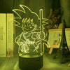 Lampe LED 3D Dragon Ball — Édition Évolution de Goku