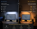 Lampe de bureau LED flexible, barre lumineuse noire, éclairage réglable pour bureau