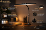 Lampe LED flexible avec panneau de commandes, col de cygne et base