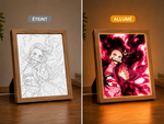 Cadre Lumina LED – Le Sang et la Lame (Demon Slayer)