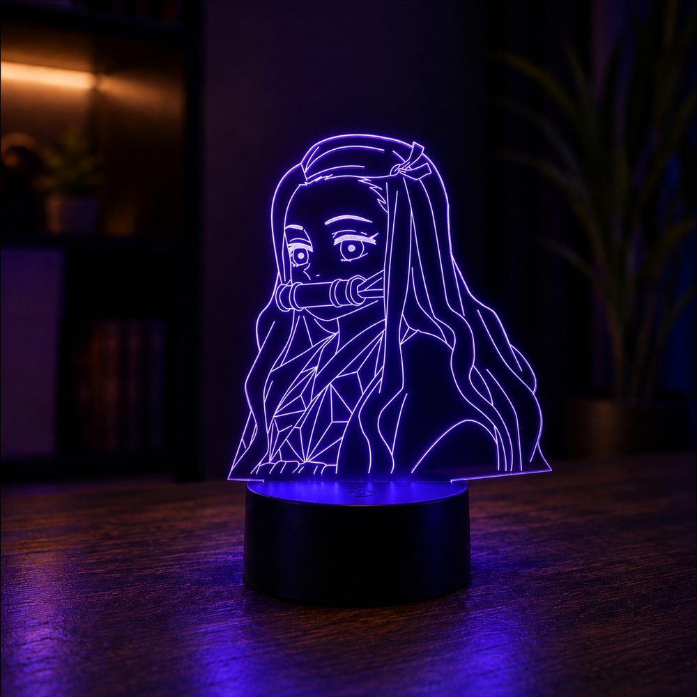 Lampe LED 3D – La Naissance d'un Pourfendeur (Demon Slayer)