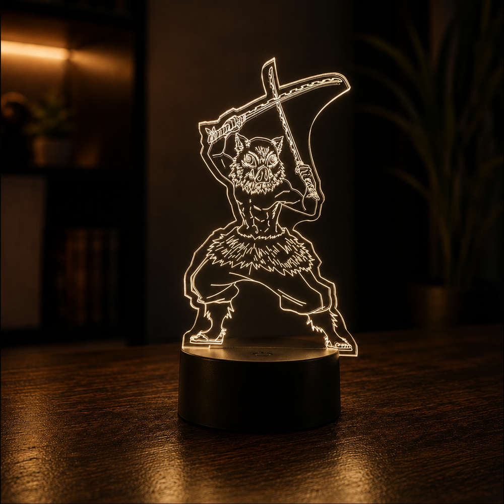 Lampe LED 3D – La Naissance d'un Pourfendeur (Demon Slayer)