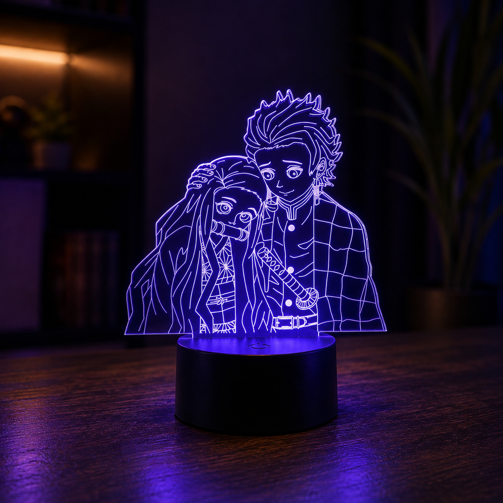 Lampe LED 3D – La Lueur des Hashira (Demon Slayer)
