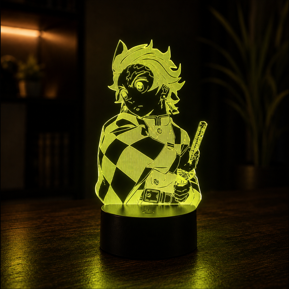Lampe LED 3D – La Naissance d'un Pourfendeur (Demon Slayer)
