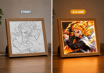 Cadre Lumina LED – Le Sang et la Lame (Demon Slayer)